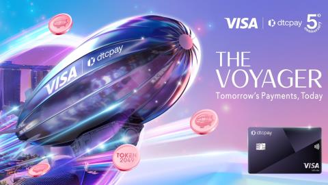 Visa and dtcpay team on crypto-to-fiat card