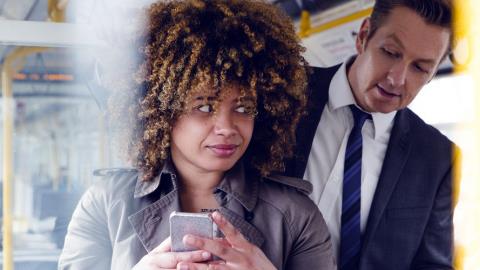 BBVA mobile banking app uses AI to protect users from shoulder-surfing
